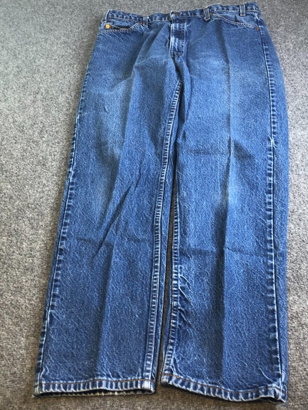 Levis Vintage 80s 90s 505 Jeans Blue 35x32 Straight Leg Mens Orange Tab USA